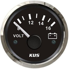 Resim Kus Voltmetre 12 Volt, Siyah 