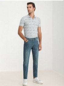 Resim Kip Slim Fit Dar Paça Lacivert Erkek Kot Pantolon Pant 2445 001 