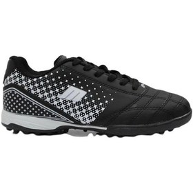 Resim M.P. 231-1132 Gr (36-39) Siyah-Beyaz Halı Saha Futbol Ayakkabı - 36 Siyah 