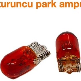 Resim İnwells 12v 5w T10 Turuncu Amber 2 Adet T10 Park Ampulü 