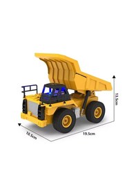 Resim 1:24 Uzaktan Kumandalı Damperli Kamyon - 5 Kanal Hareketli Şarjlı İş Makinesi Çok Renkli 