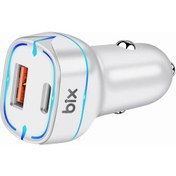 Resim BX-CCP36WT 36W Qc 3.0 USB Pd Araç Içi Hızlı Şarj Adaptörü 