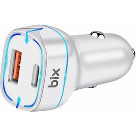 Resim BX-CCP36WT 36W Qc 3.0 USB Pd Araç Içi Hızlı Şarj Adaptörü 