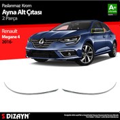 Resim S-Dizayn Renault Megane 4 Krom Ayna Alt Çıtası 2 Prç. 2016 ve Üze S-Dizayn