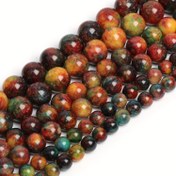 Resim Yüksek Kaliteli Doğal Taş Ejderha Kanlı Ajet Boncukları, 6/8/10mm Şifa Boncukları DIY Takı Yapımı İçin, Güzel Bilezikler ve Kolyeler, Erkekler ve Kadınlar İçin İdeal Hediye 