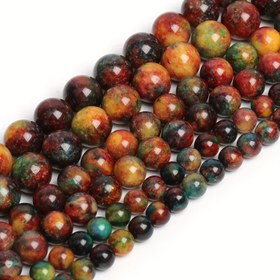 Resim Yüksek Kaliteli Doğal Taş Ejderha Kanlı Ajet Boncukları, 6/8/10mm Şifa Boncukları DIY Takı Yapımı İçin, Güzel Bilezikler ve Kolyeler, Erkekler ve Kadınlar İçin İdeal Hediye 