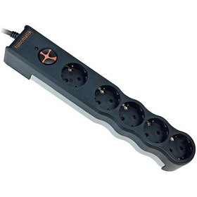 Resim Tunçmatik Powersurge TSK6136 1050J 5'li Akım Korumalı Priz 1.5 M Siyah 