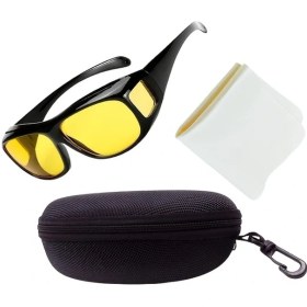 Resim Willowhaven Parlaklık Önleyici Gece Görüş Gözlüğü, Şık Sürüş Aksesuar Seti: Gözlük + Kılıf + Temizleme Bezi 12+ 