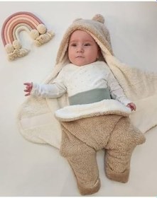 Resim Bebek Wellsoft Dış Kundak BEJ-KREM 63x68 