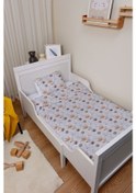 Resim Organik Park Yatak Nevresim Takımı 80x120 - Uzayda Ayı 