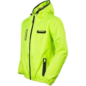 Resim Ebakbak Motosiklet Korumalı Yağmurluk Yırtılmaz Poliamid Membran Kumaş Stopwater Corta Vento Yağmurluk Neon 