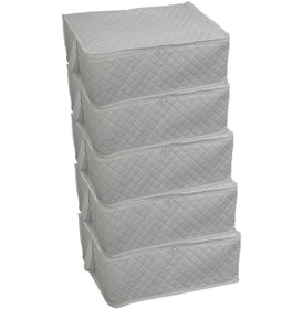 Resim Adarya Home Büyük Boy Yorgan Hurcu 5 Adet 100 x 50 x 50 Beyaz 