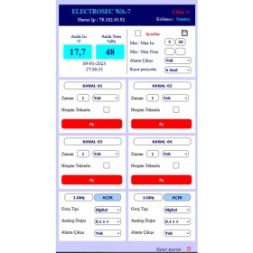 Resim Electrosec Wa-7 7 Kanal Wı-Fı Bağlantılı Akıllı Ev Otomasyon Sistemi 