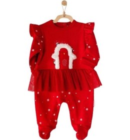 Resim Andywawa AC23305 Happy New Year Bebek Tulum Burgundy Bordo 