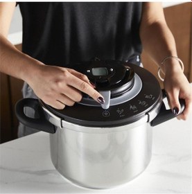 Resim Tefal P4550632 Clipso+ Chef 4.5 Litre 4 Pişirme Programlı Düdüklü Tencere - 1510002661 Inox 