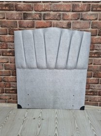 Resim Emba Mobilya Papatya Tek Kişilik Baza Başlığı Açik Gri 90 CM 