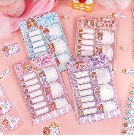 Resim 4sheets /paket Su Geçirmez Çocuklar İçin Etiketler-gözyaşına Dayanıklı, Kendi Kendine Yapışkan, El Yazısı Çıkartmalar Qiao Qiao 