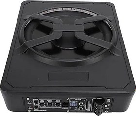 Resim 800W 10 inç amplifikatörlü Alt Subwoofer, Araba Kamyonu Aktif Subwoofer, Birden çok Cihaz Için Sürükleyici Deneyimi, Kablolu Uzaktan Kumanda (BLUE) 