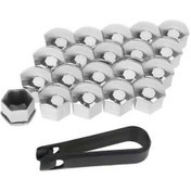 Resim Dancemonkey Tesla Model 3/x/s İçin 20 Adet Paslanmaz Araba Somun Cıvata Kapağı Toz Geçirmez Seti Gümüş 