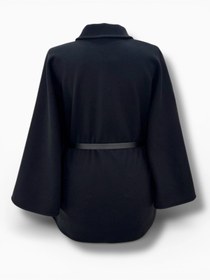 Resim Butik Siyah Kaşe Panço Modelimiz 