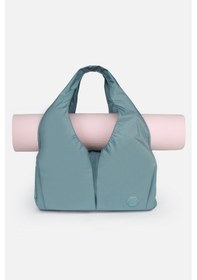 Resim İcone Bag Pliseli Spor Çanta, Su Geçirmez Kumaş Spor Çanta, Omuz Çantası, Çok Cepli Spor Çanta Su Yeşili 