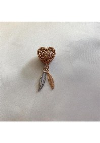 Resim Celikchi Kadın Gümüş Bileklik Rose Kalpli Rüya Kapanı Charm 
