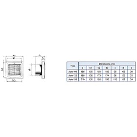 Resim Blauberg Auto 150 Banyo Fanı 
