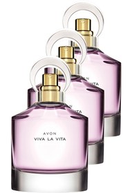 Resim Avon Viva La Vita Kadın Parfüm Edp 50 Ml. Üçlü Set 