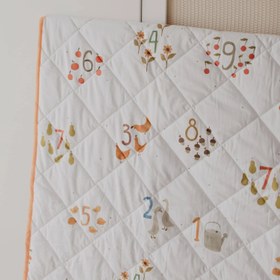 Resim Sayılar Çok Amaçlı Organik Pamuk Oyun Halısı 