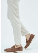 Resim Tamer Tanca Erkek Hakiki Deri Bej Loafer Ayakkabı 537 3190 Erk Ayk Y23 Bej Suet Bej 