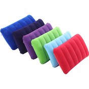Resim 2'li Şişme Katlanabilir Yastık Paketi, Yumuşak Rahat PVC Hava Yastıkları Kadife Kumaş ile, Taşınabilir Boyun ve Bel Desteği Kampçılık, Yürüyüş, Sırt Çantası için, Tüm Mevsimler İçin Yan Uyuyan Yastıklar, Dikişli Uç Kapatma ile, Sadece Elde Yıkama - Rahat Uzay Teması 