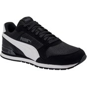 Resim Puma Runner V2 Mesh Erkek Siyah Spor Ayakkabı (366811-05) 
