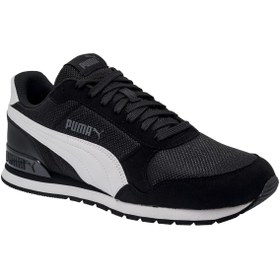 Resim Puma Runner V2 Mesh Erkek Siyah Spor Ayakkabı (366811-05) 