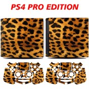 Resim KT Decor Leopar Desenli Playstation 4 Full Sticker Kaplama Seti 