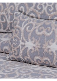 Resim Chester 4 Parça Çift Kişilik Yatak Örtüsü Seti Gri 240 X 260 Cm Gri 