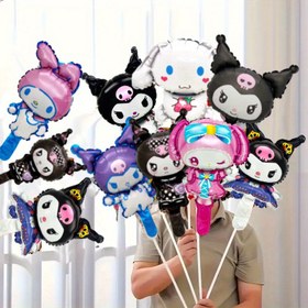 Resim 10 adet Sanrio Temalı Alüminyum Folyo Balonlar - 40.64cm Mini Parti Süsleri, Çeşitli Karakterler ve Aksesuarlar, Doğum Günleri, Etkinlikler, Fotoğraf Arka Planları, Doğum Günü Balonları, Eğlenceli Tasarım, Canlı Renkler 
