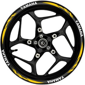 Resim globaluxe Yamaha Beyaz yazılı turuncu reflektif pençe şeritli 