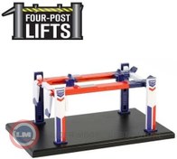 Resim 1:64 Greenlight Lift Auto Body Shop Four-Post Lifts Series 6 Standard Oil 