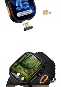 Resim Qifit HW Ultra 3 CALL 5G Android Akıllı Saat 128 GB ROM + 8 GB RAM AMOLED Ekran GPS,NFC,Kamera 