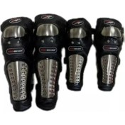 Resim Espada Motorsiklet Lüx Mafsallı Titanyumkaplu Dizlik ve Dirseklik 2'litakım 