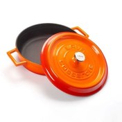 Resim Lava Trendy 24 cm Yayvan Döküm Turuncu Tencere 