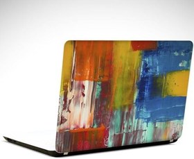 Resim Soyu Mavi Turuncu Laptop Sticker 13 İnch (34X24CM) 