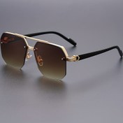 Resim Erkek ve Kadın için Yarım Çerçeveli Klasik Trendy Moda Gözlükleri Yaz Partileri, Toplantılar, Sokak Fotoğrafçılığı, Tatil Hediyeleri için Uygun, Pil Olmadan 