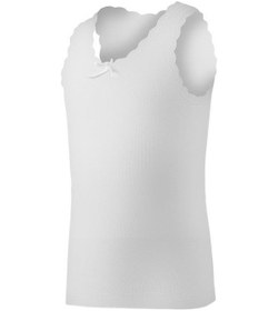 Resim 3 Adet Yıldız Kız Çocuk Ribana Dantelli Geniş Askılı Atlet 2098ç Beyaz 