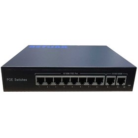 Resim Netlink 8 Port 10/100 Poe 2 Port Gigabit Uplink 150W 