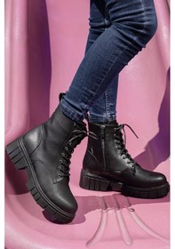 Resim D099 Kadın Bot&bootie Postal Bot Siyah 