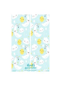 Resim Uyku Desenli Baskılı Çocuk Ve Bebek Odası Fon Perdesi 2 Kanat - Prd-29 Çok Renkli 