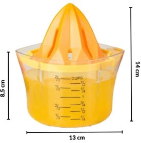 Resim Piev Wenken 4 Ü 1 Arada Rendeli Ölçülü Hazneli Limon Portakal Narenciye Sıkacağı 