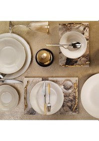 Resim Aryıldız Alisa Gold 6 Kişilik 30 Parça Yemek Takımı 