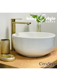 Resim Turkuaz Seramik Cerastyle Aqua 33 CM Pedikür Lavabo 